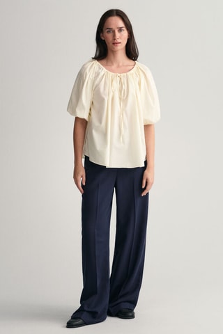 Blusa relaxed - Crema