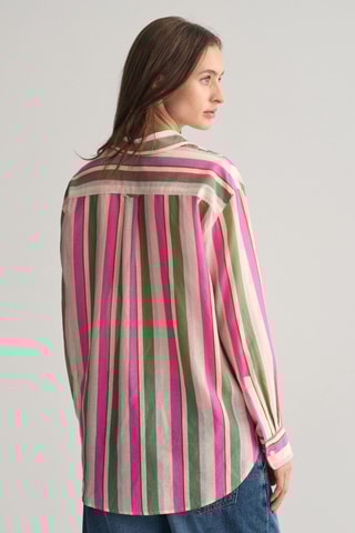 Camicia relaxed in seta - Rosa