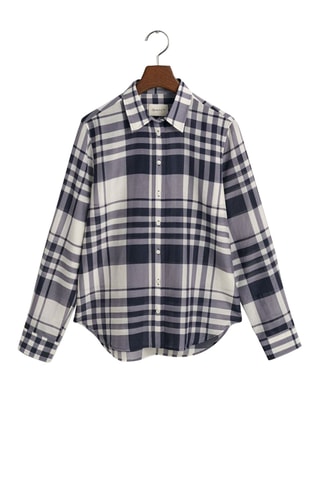 Camicia regular in seta - Blu chiaro