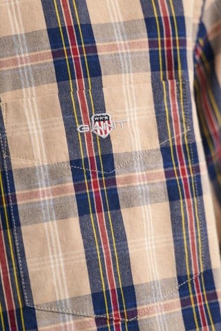 Camicia regular in cotone bio - Beige