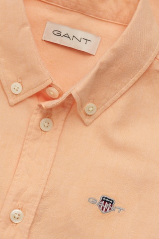 Camicia regular in cotone bio - Arancione chiaro