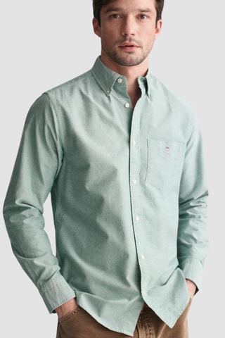 Camicia regular - Verde chiaro