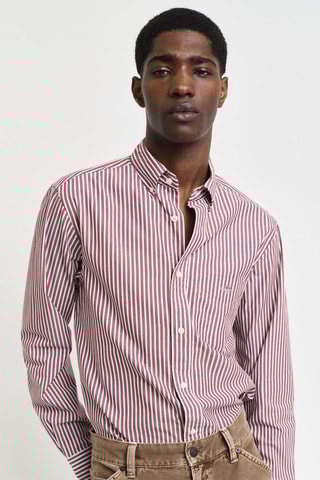 Camicia regular - Rosso