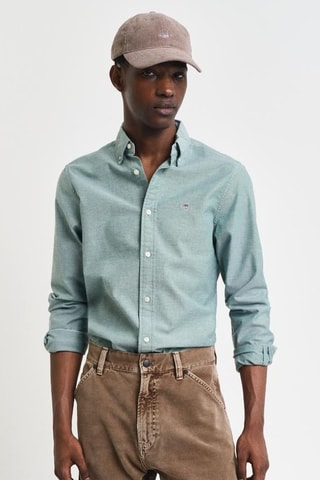 Camicia slim - Verde