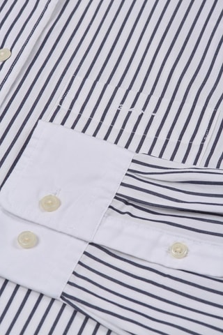 Chemise regular - Blanc et bleu marine