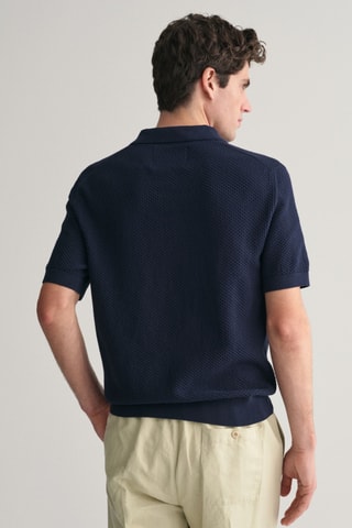 Polo regular in cotone bio - Navy