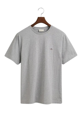 T-shirt - Grigio melange e rosso