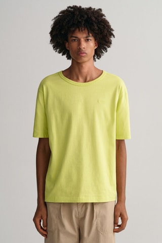 T-shirt relaxed in cotone bio - Giallo chiaro