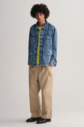 T-shirt relaxed in cotone bio - Giallo chiaro