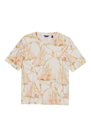 T-shirt relaxed - Crema