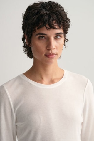 T-shirt slim - Ecrù