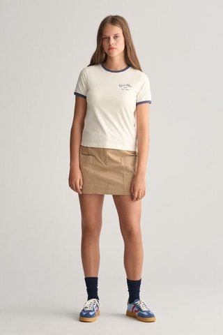 T-shirt slim - Crema