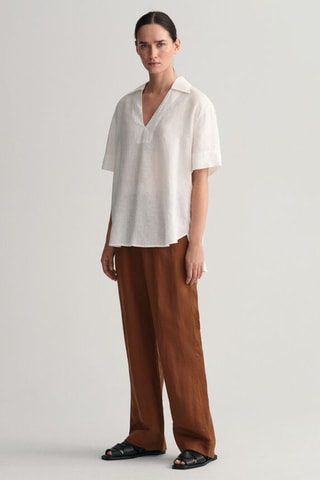 Blusa in lino - Bianco