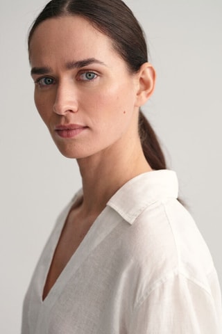 Blusa in lino - Bianco