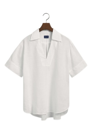 Blusa in lino - Bianco