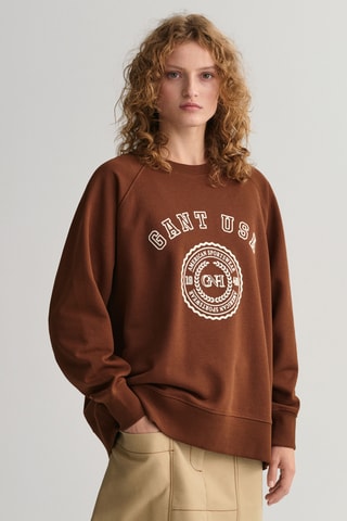 Felpa in cotone bio - Marrone