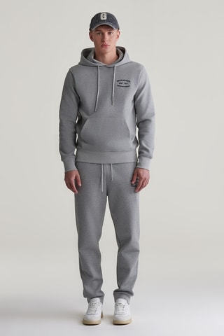 Felpa con cappuccio - Grigio melange
