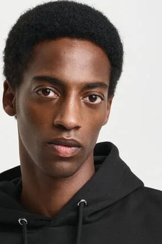 Felpa con cappuccio - Nero