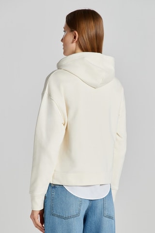 Felpa con cappuccio - Crema