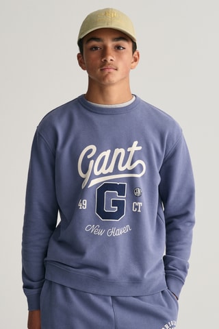 Felpa relaxed - Blu chiaro