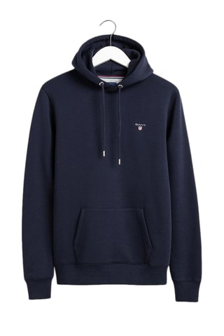 Felpa regular con cappuccio - Navy