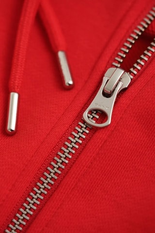 Felpa relaxed con cappuccio - Rosso