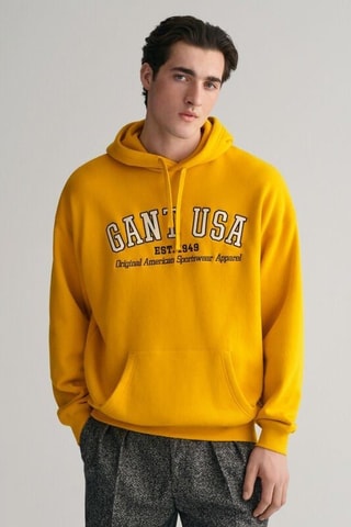 Felpa con cappuccio - Giallo