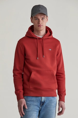 Felpa con cappuccio - Rosso