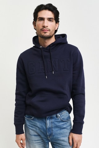 Felpa con cappuccio - Navy