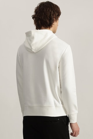Felpa con cappuccio - Bianco