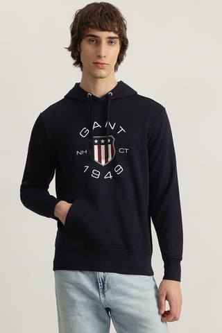 Felpa con cappuccio - Navy