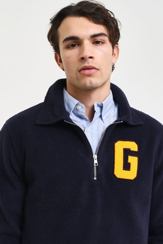 Felpa in pile - Navy