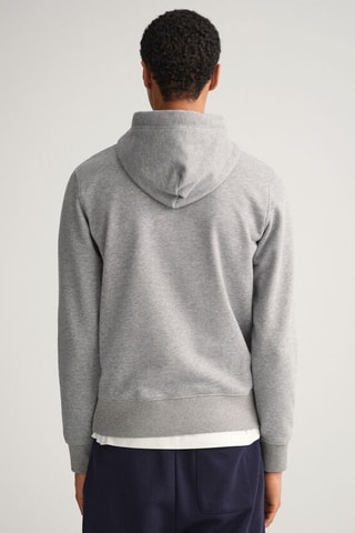 Felpa con cappuccio - Grigio melange