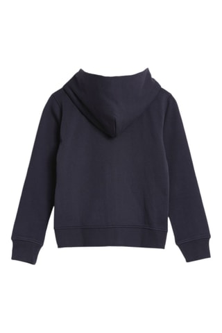 Felpa regular con cappuccio - Navy