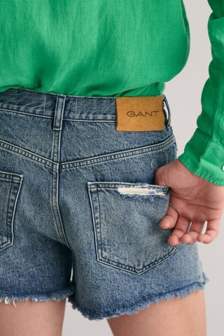 Shorts regular - Blu scolorito