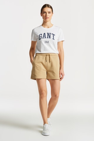 Shorts relaxed in cotone bio - Beige