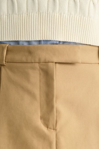 Gonna a trapezio plissé - Beige