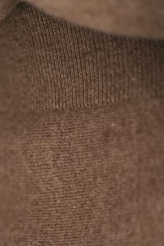 Gonna taglio dritto in lana - Marrone