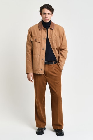 Pantaloni da completo in lana - Marrone