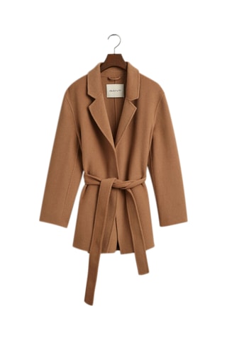Blazer relaxed in lana - Beige scuro
