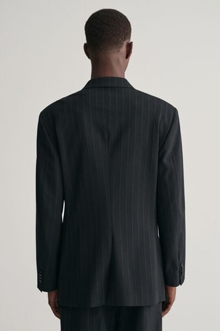 Blazer relaxed in lana - Navy