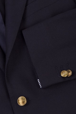 Blazer slim in lana - Navy