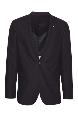 Blazer slim in lana - Navy
