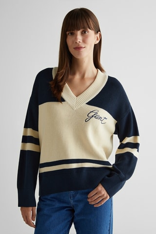 Maglia relaxed in cotone bio - Blu