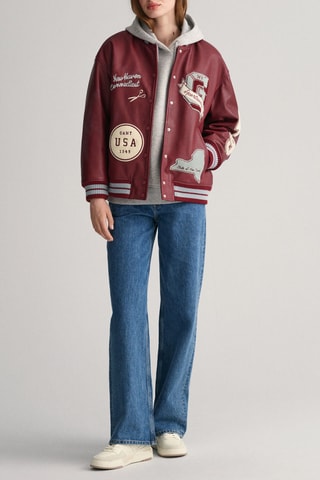 Giubbotto oversize - Bordeaux