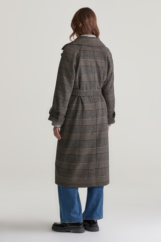 Trench in lana e cashmere - Marrone e beige