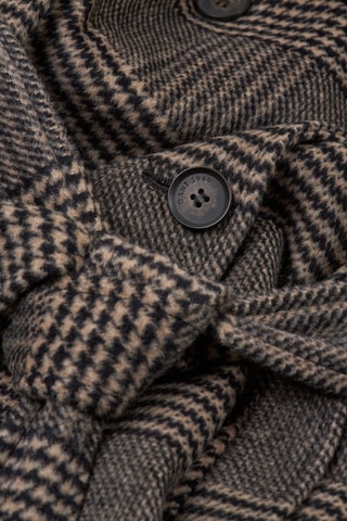 Trench in lana e cashmere - Marrone e beige