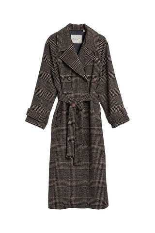 Trench in lana e cashmere - Marrone e beige