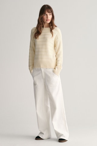 Maglia relaxed in cotone bio - Crema