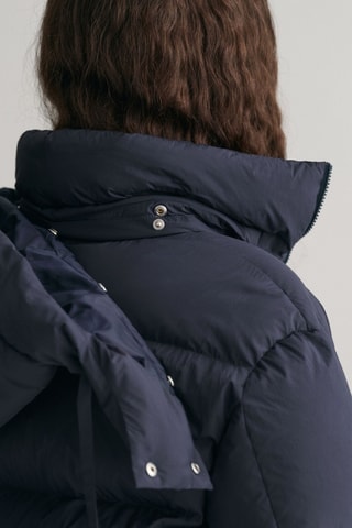 Piumino relaxed con cappuccio - Navy